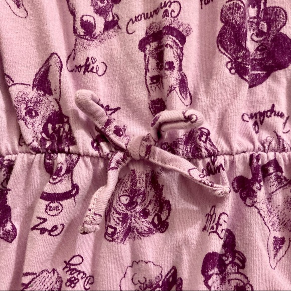 Lands End Purple dog print dress - Picture 2 of 9